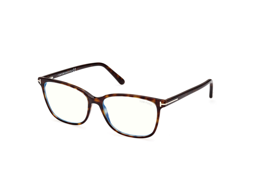 Óculos graduados tom ford ft5842-b 052 havana square femenino tamanho 54mm - Vista principal