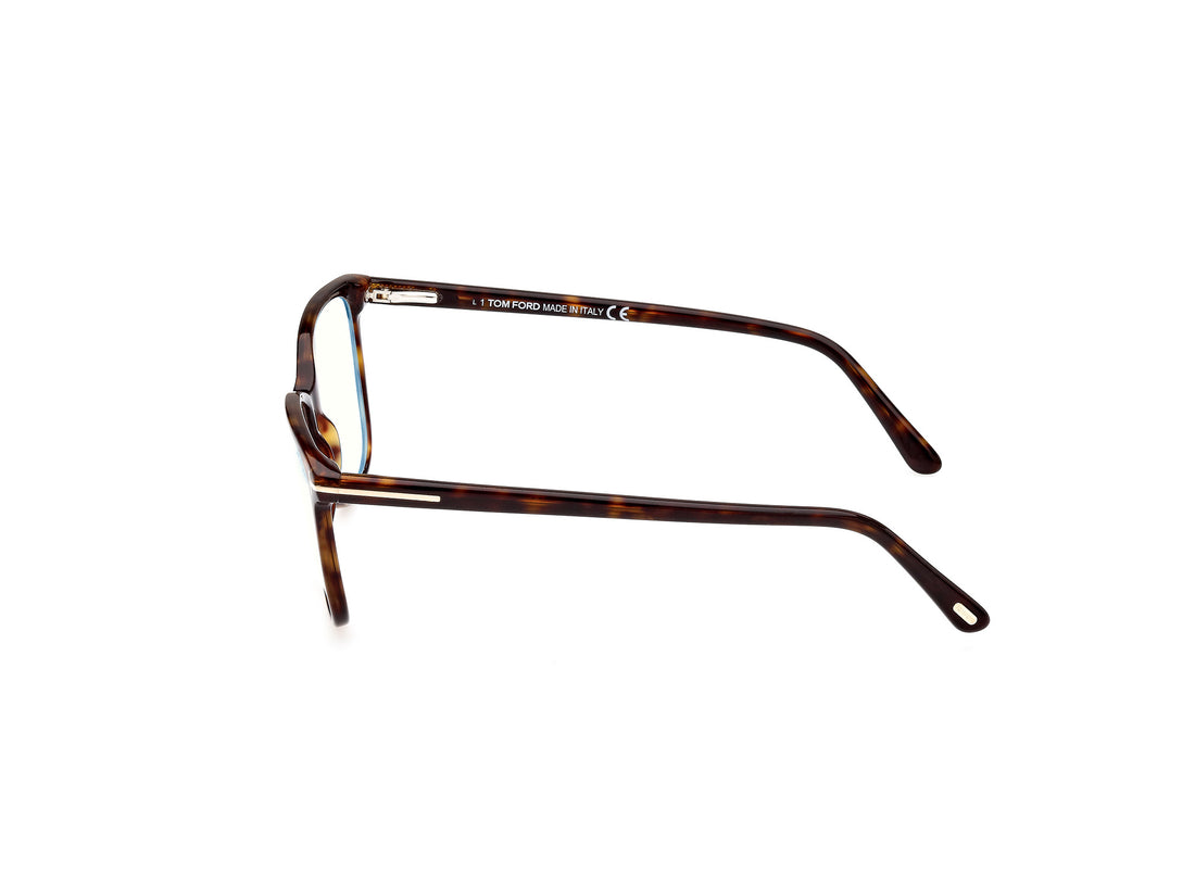 Óculos graduados tom ford ft5842-b 052 havana square femenino tamanho 54mm - Vista de detalhe
