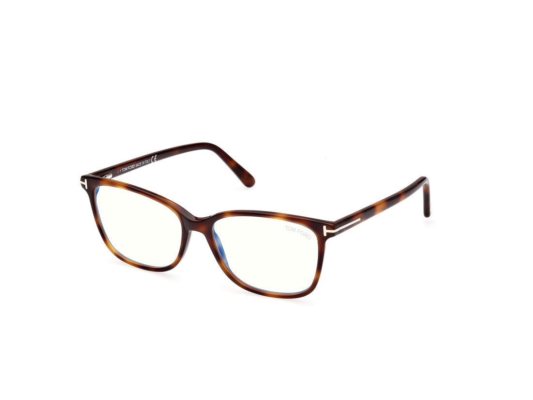 Óculos graduados tom ford ft5842-b 053 havana square femenino tamanho 54mm - Vista principal