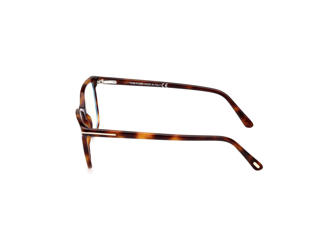 Óculos graduados tom ford ft5842-b 053 havana square femenino tamanho 54mm - Vista de detalhe