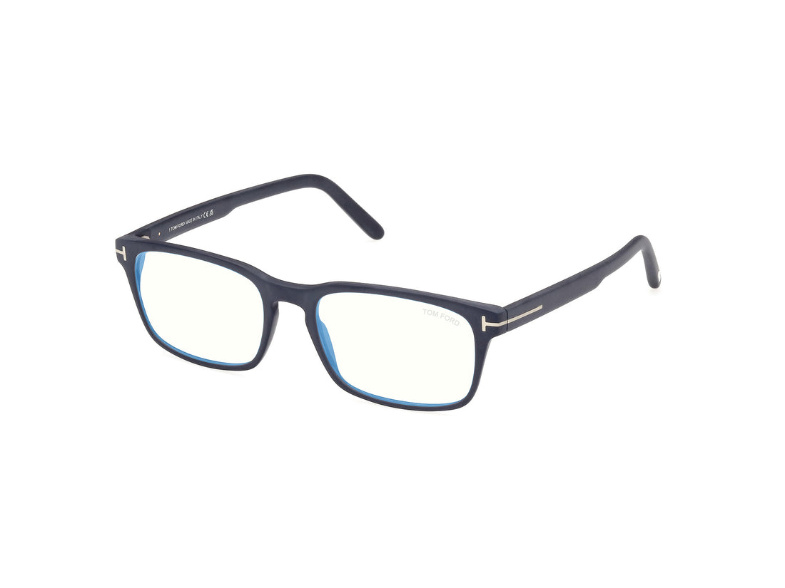 Gafas graduadas tom ford ft5938-b 091 azul rectangular masculino talla 54mm - Vista principal