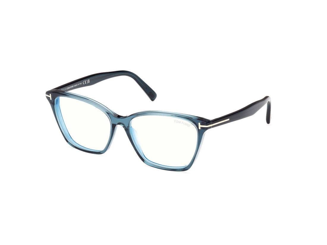 Occhiali da vista tom ford ft5949-b 092 azul cat eye femenino taglia 56mm - Vista principale