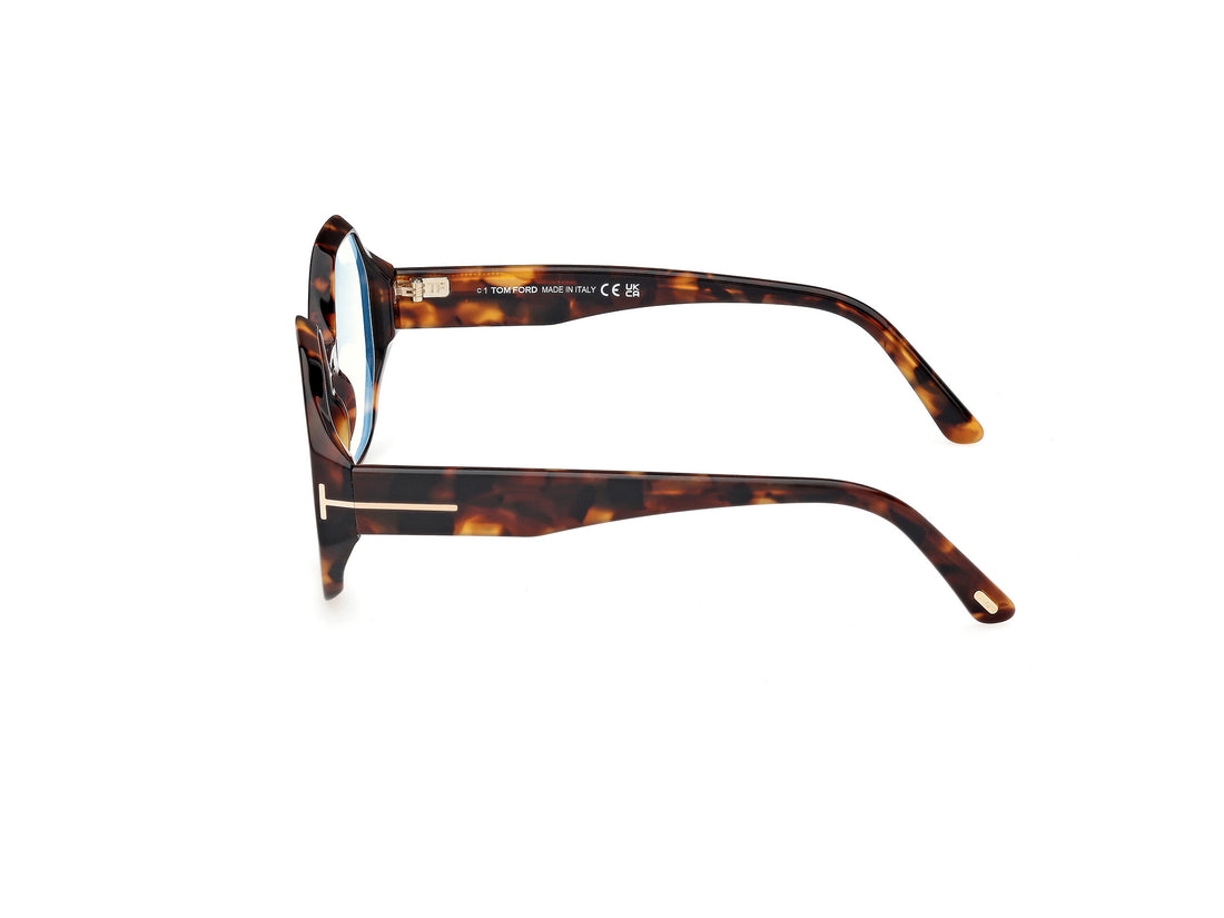 Gafas graduadas tom ford ft5967-b 052 havana geometric femenino talla 53mm - Vista de detalle