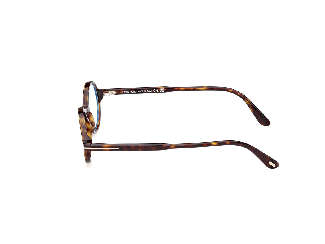 Gafas graduadas tom ford ft5975-b 052 havana round unisex talla 46mm - Vista de detalle