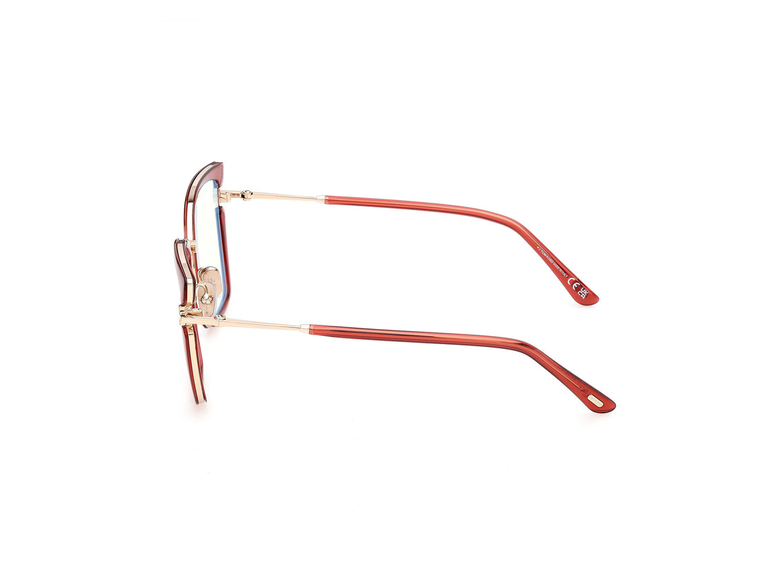 Brillen tom ford ft5984-b 042 naranja butterfly femenino größe 54mm - Detailansicht