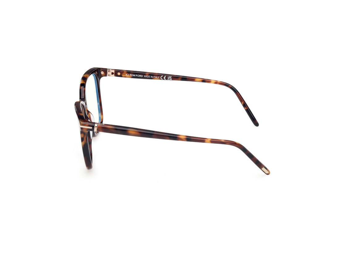 Gafas graduadas tom ford ft5989-b 052 havana square femenino talla 55mm - Vista de detalle