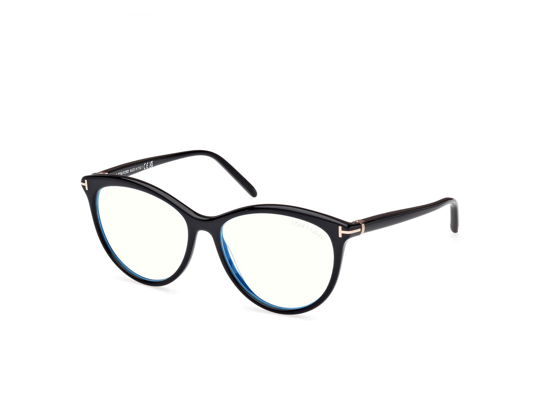 Gafas graduadas tom ford ft5990-b 001 negro round unisex talla 55mm - Vista principal