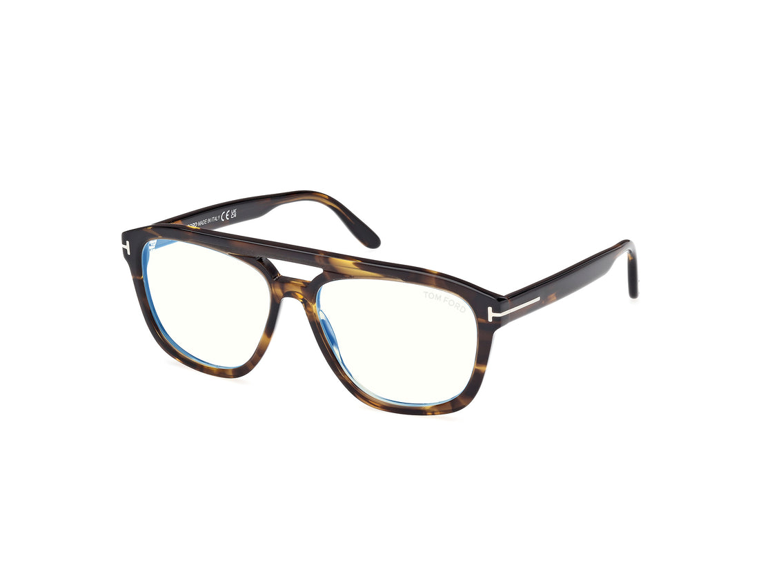 Óculos graduados tom ford ft6024-b 055 havana navigator masculino tamanho 56mm - Vista principal