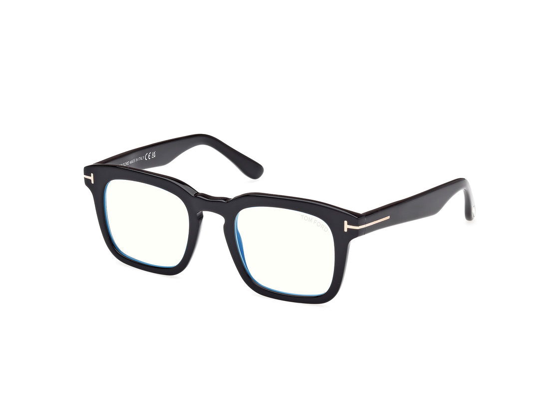 Óculos graduados tom ford ft6025-b 001 negro square unisex tamanho 50mm - Vista principal