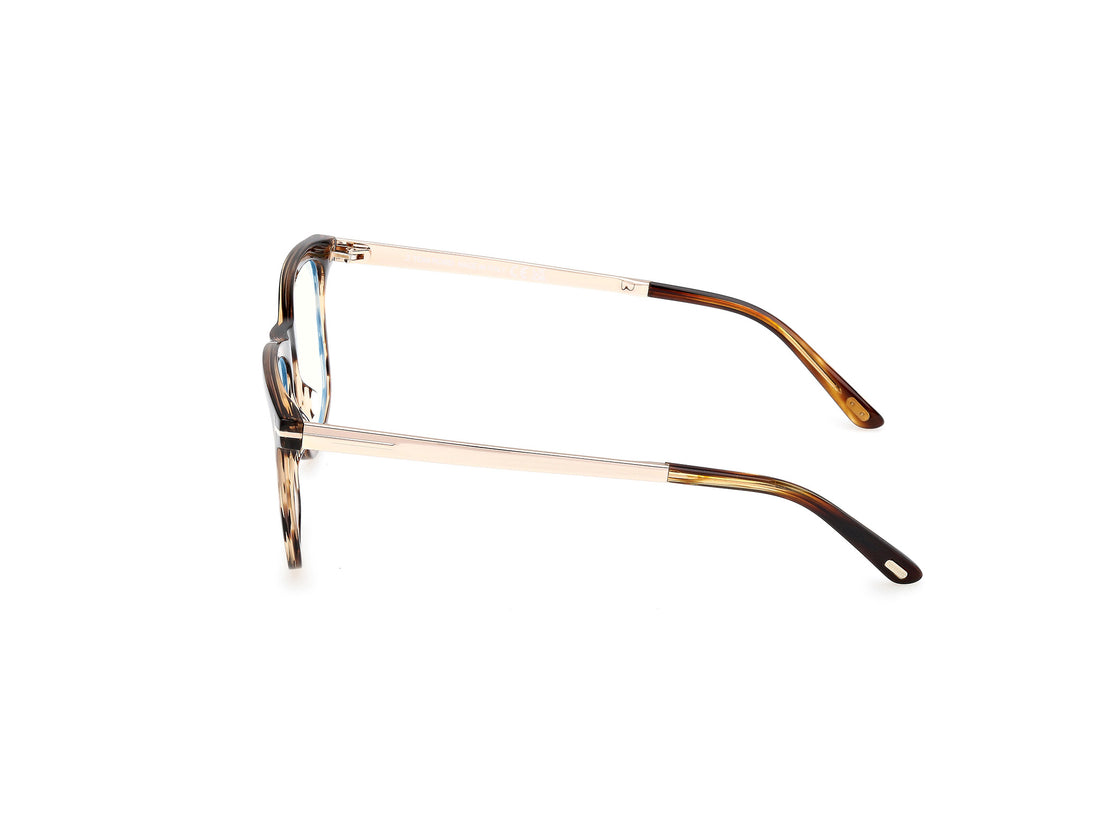 Brillen tom ford ft6038-b 055 havana square masculino größe 56mm - Detailansicht
