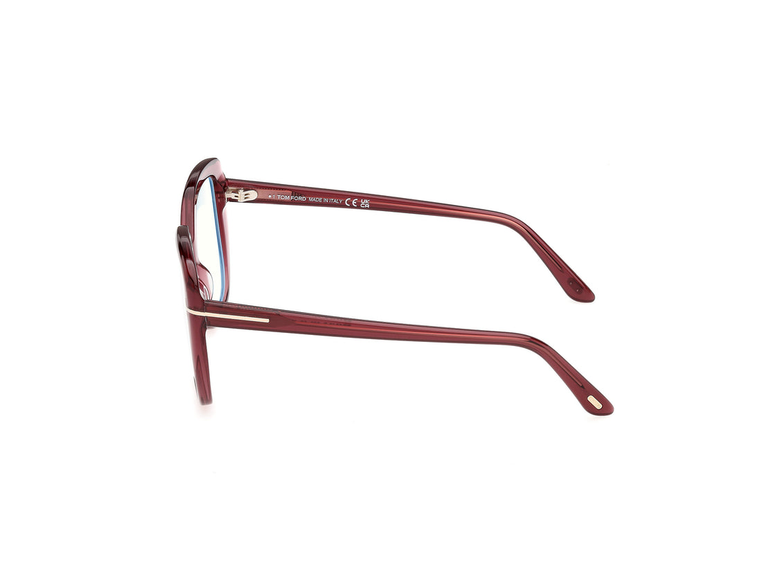 Briller tom ford ft6043-b 069 rojo square femenino størrelse 53mm - Detaljeret visning
