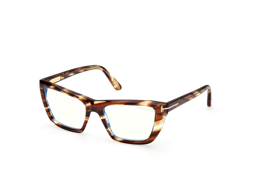 Occhiali da vista tom ford ft6047-b 055 havana cat eye femenino taglia 54mm - Vista principale