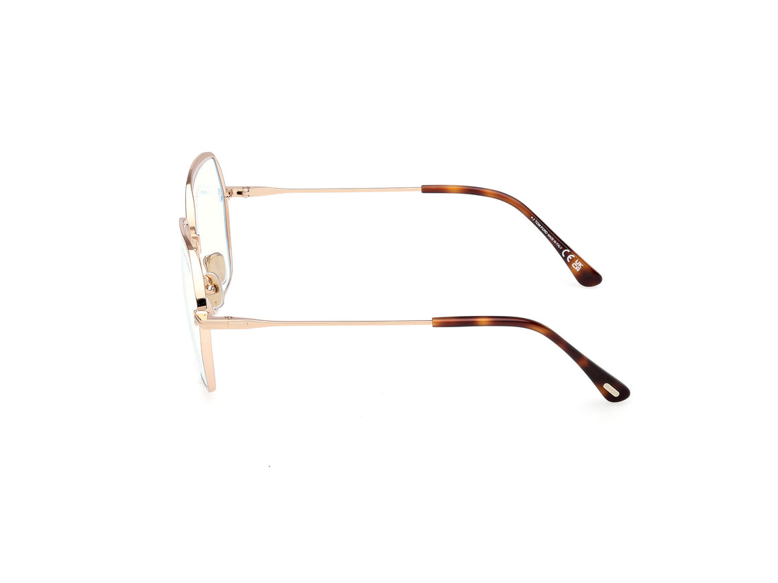 Occhiali da vista tom ford ft6050-b 028 dorado geometric femenino taglia 56mm - Vista dettagliata