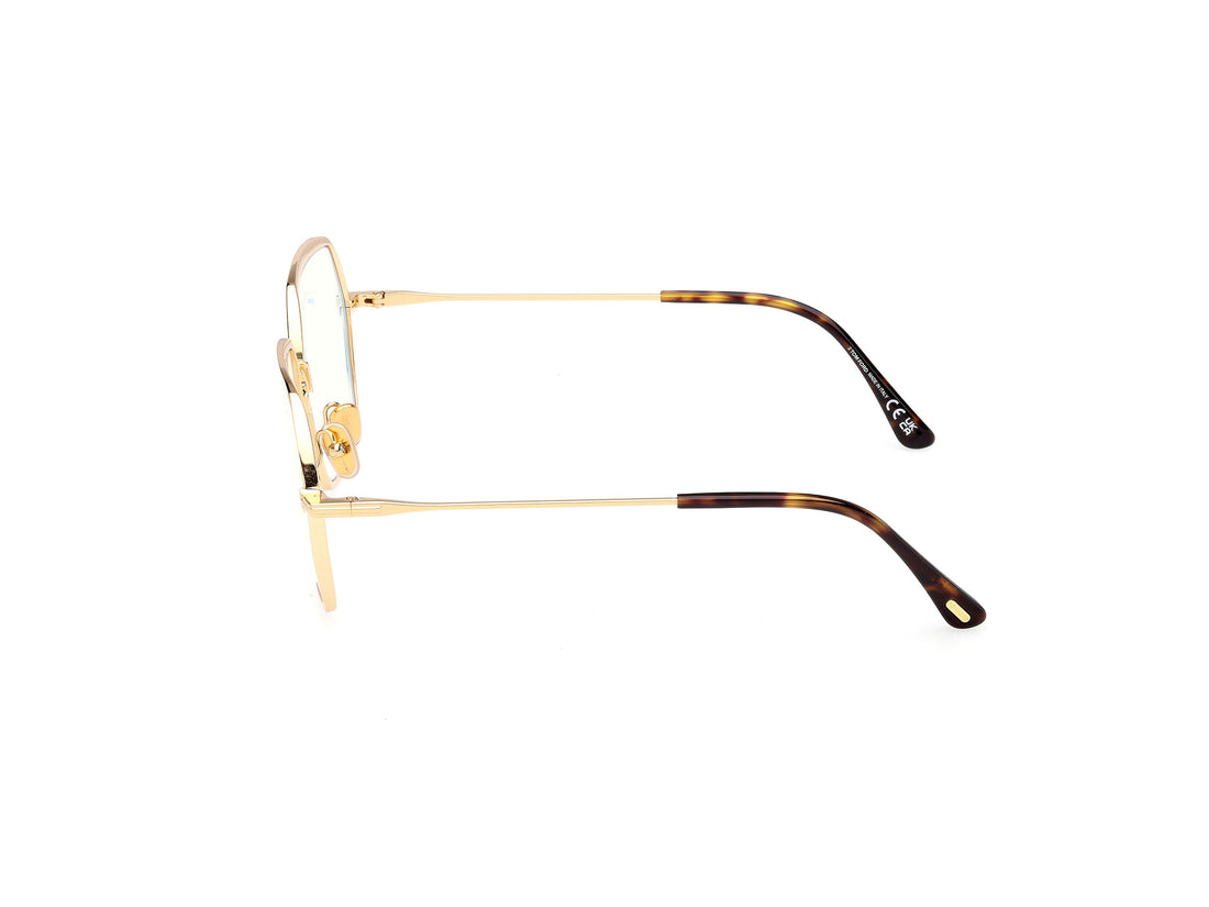 Occhiali da vista tom ford ft6050-b 030 dorado geometric femenino taglia 56mm - Vista dettagliata