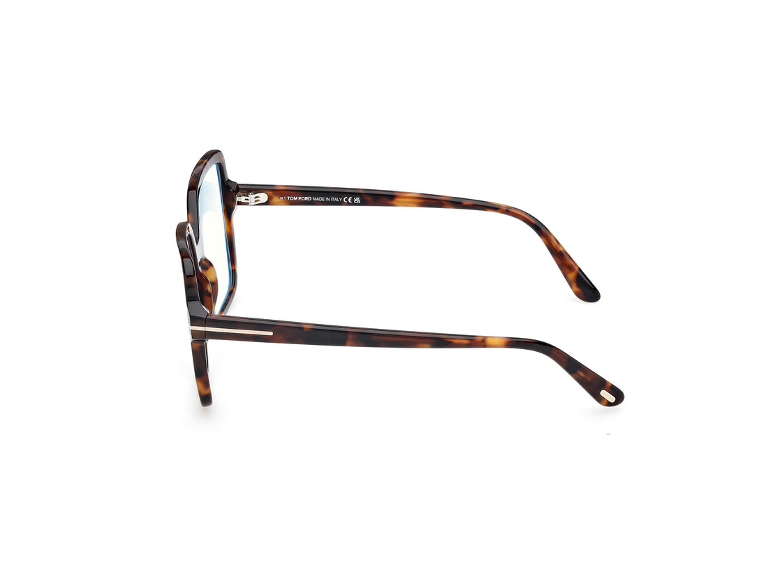 Gafas graduadas tom ford ft6063-b 052 havana square femenino talla 56mm - Vista de detalle