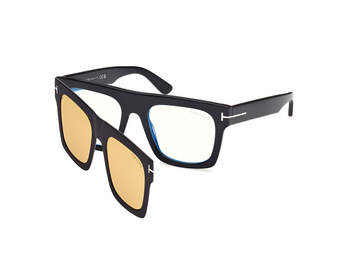 Occhiali da vista tom ford ft6068-b 001 negro square masculino taglia 53mm - Vista principale