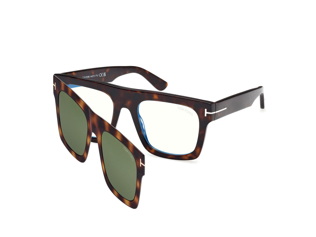 Occhiali da vista tom ford ft6068-b 052 havana square masculino taglia 53mm - Vista principale