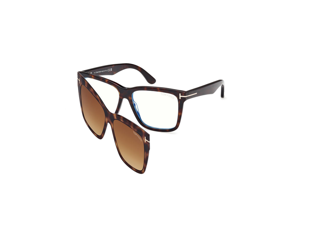 Gafas graduadas tom ford ft6069-b 052 havana square femenino talla 54mm - Vista principal