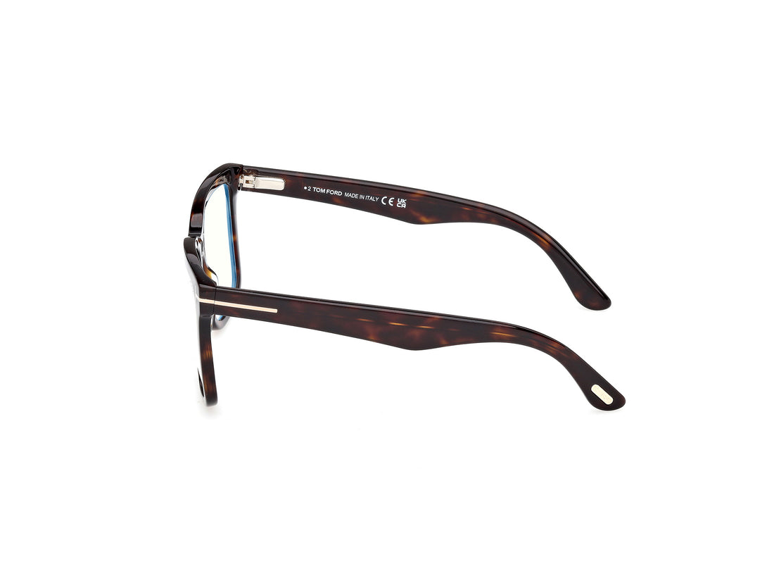 Gafas graduadas tom ford ft6069-b 052 havana square femenino talla 54mm - Vista de detalle