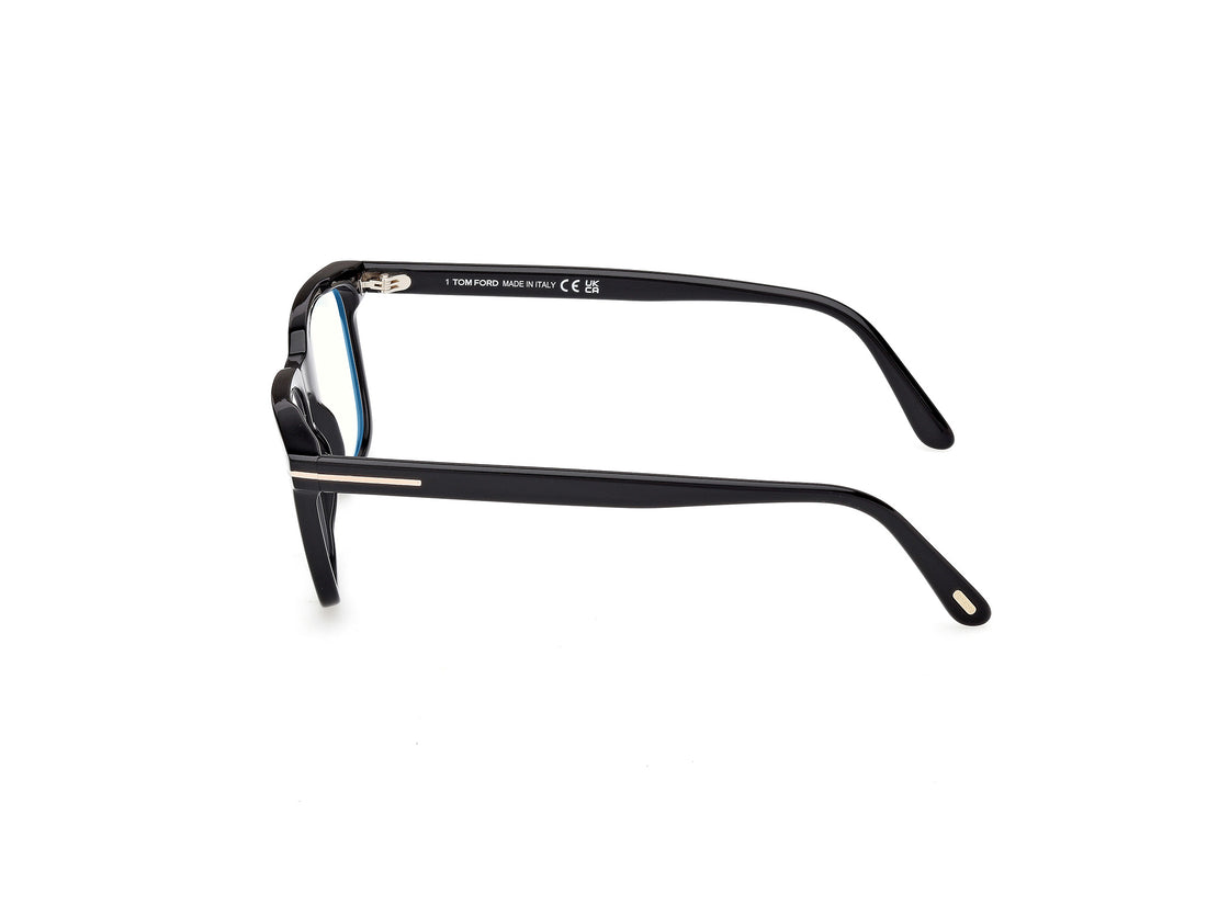 Óculos graduados tom ford ft6080-b 001 negro square masculino tamanho 55mm - Vista de detalhe