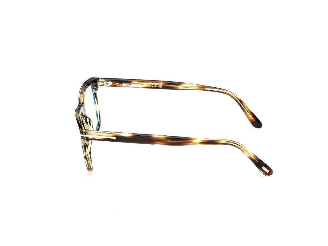 Occhiali da vista tom ford ft6080-b 055 havana square masculino taglia 51mm - Vista dettagliata