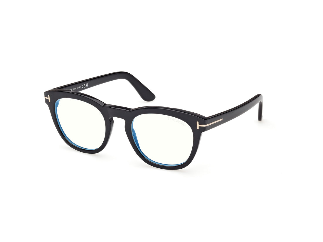 Gafas graduadas tom ford ft6081-b 001 negro round masculino talla 51mm - Vista principal