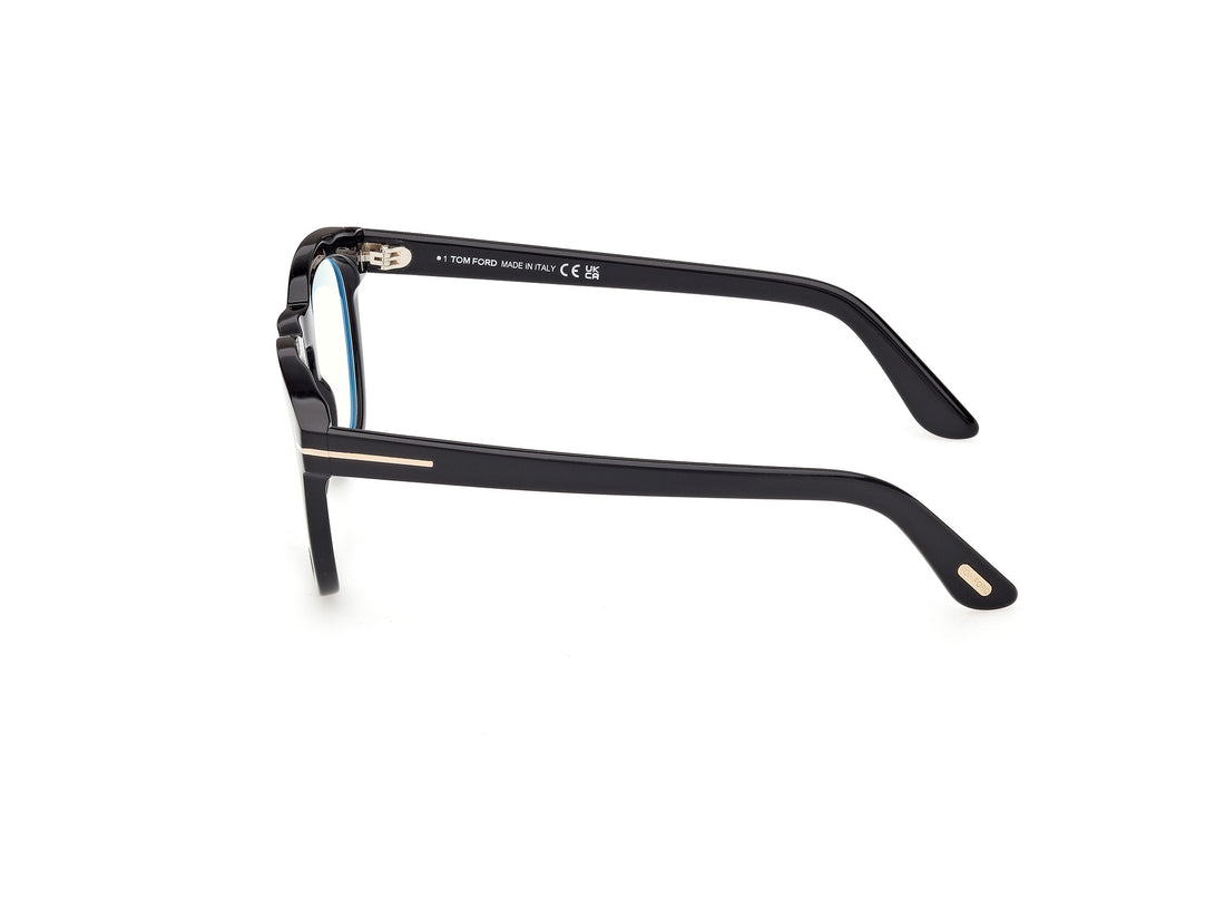 Gafas graduadas tom ford ft6081-b 001 negro round masculino talla 51mm - Vista de detalle