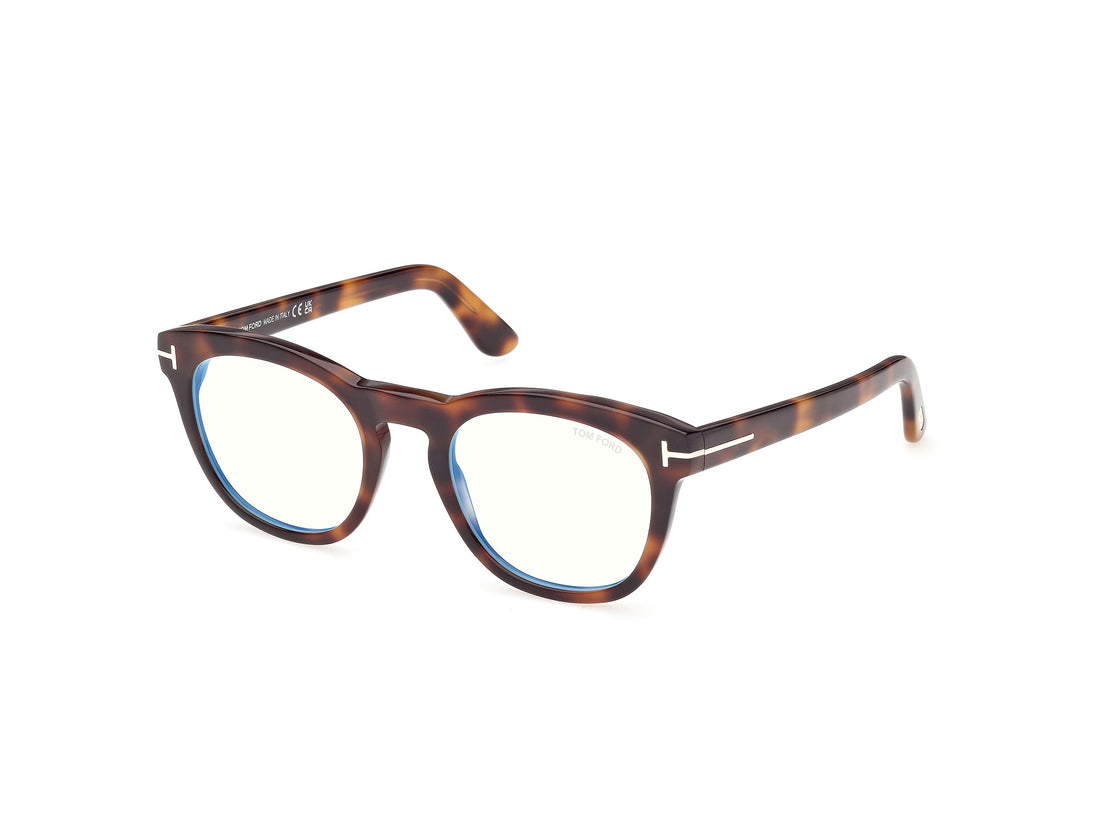 Gafas graduadas tom ford ft6081-b 053 havana round masculino talla 51mm - Vista principal