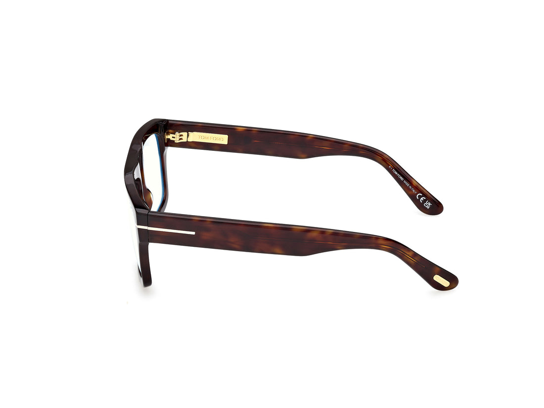 Gafas graduadas tom ford ft6084-b 052 havana rectangular masculino talla 56mm - Vista de detalle