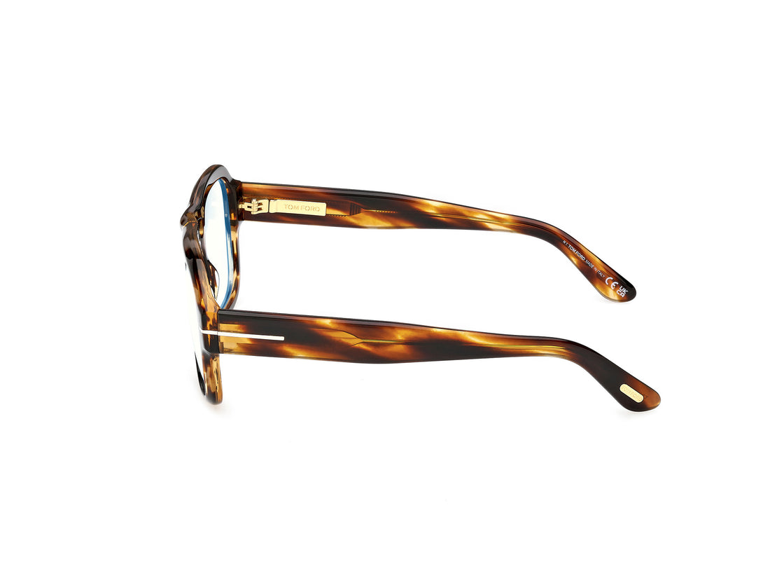 Occhiali da vista tom ford ft6085-b 055 havana navigator masculino taglia 54mm - Vista dettagliata