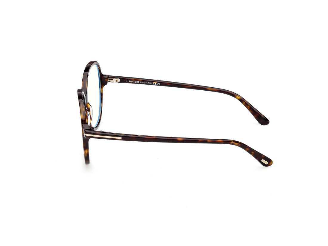 Gafas graduadas tom ford ft6090-b 052 havana round femenino talla 56mm - Vista de detalle