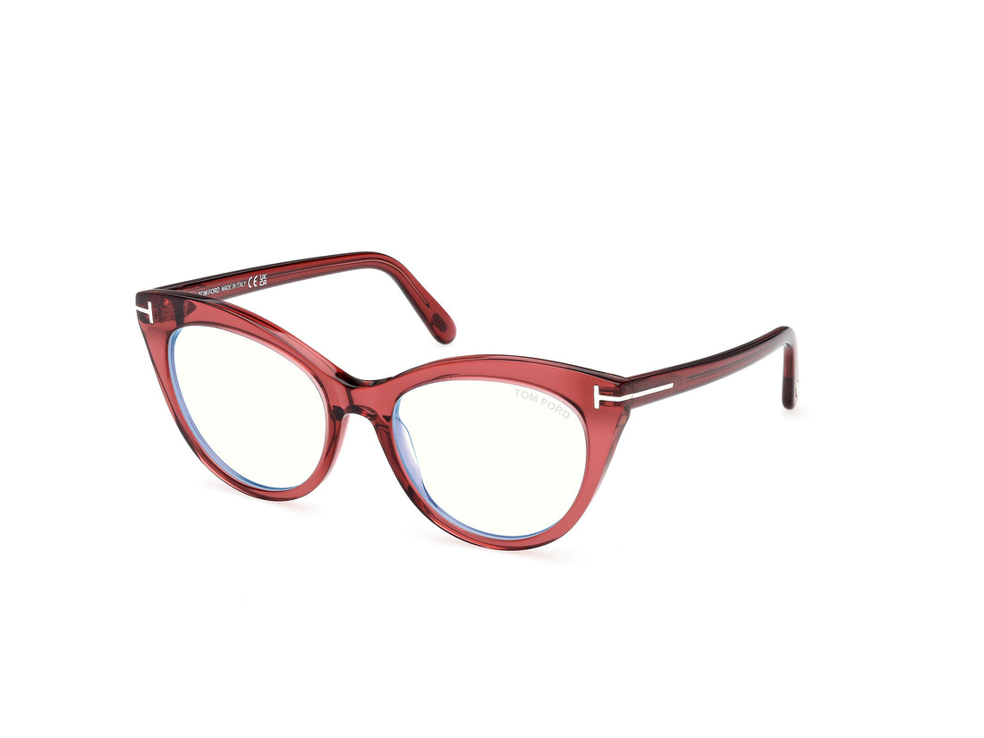Occhiali da vista tom ford ft6091-b 069 burdeos cat eye femenino taglia 53mm - Vista principale