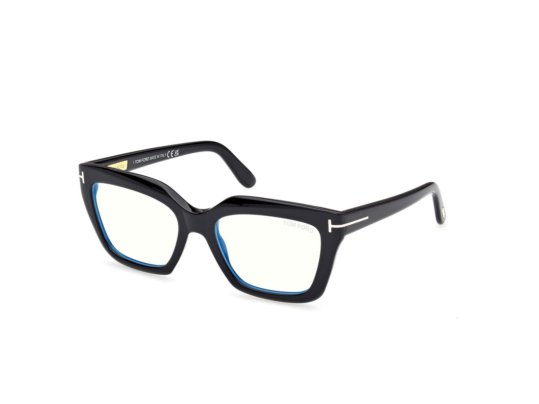 Óculos graduados tom ford ft6093-b 001 negro cat eye femenino tamanho 53mm - Vista principal