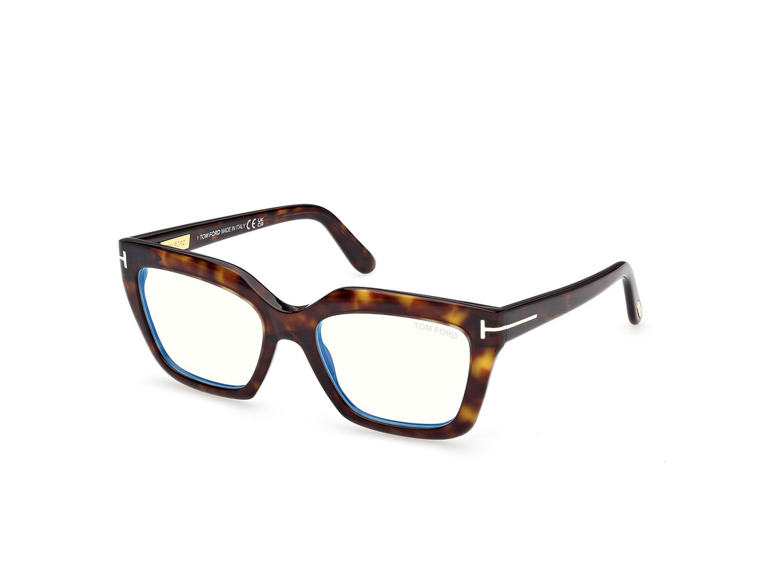 Occhiali da vista tom ford ft6093-b 052 havana cat eye femenino taglia 53mm - Vista principale