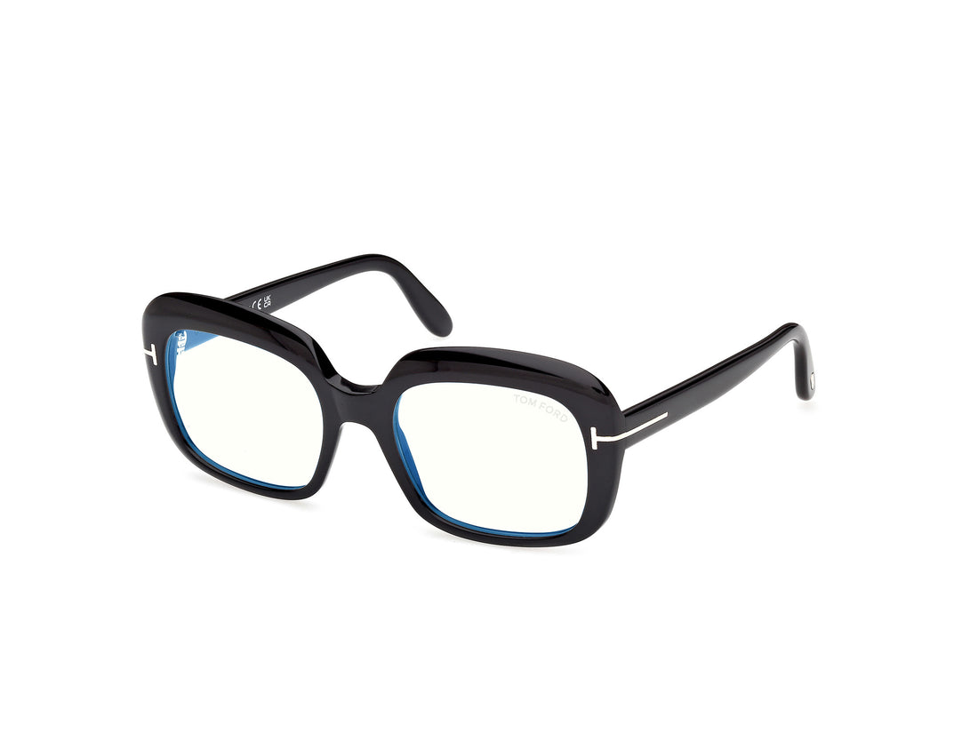 Brillen tom ford ft6096-b 001 negro rectangular femenino größe 53mm - Hauptansicht