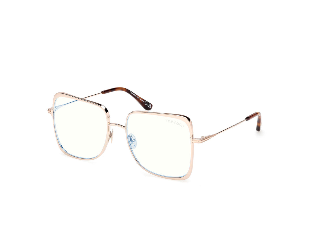 Brillen tom ford ft6098-b 028 dorado geometric femenino größe 55mm - Hauptansicht