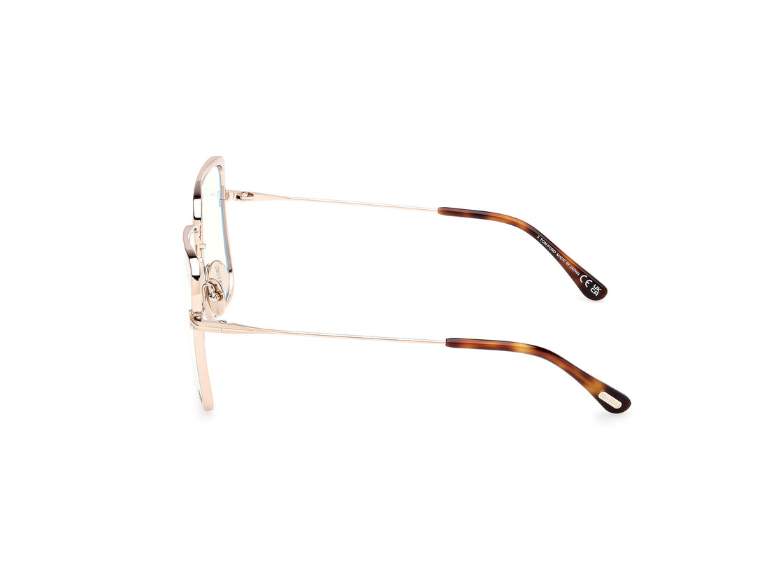 Brillen tom ford ft6098-b 028 dorado geometric femenino größe 55mm - Detailansicht