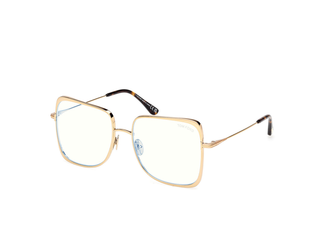 Brillen tom ford ft6098-b 030 dorado geometric femenino größe 55mm - Hauptansicht