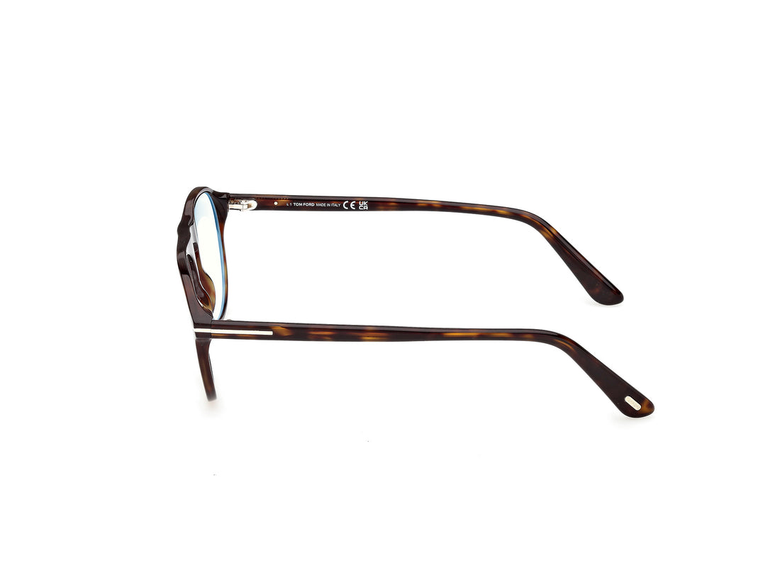 Occhiali da vista tom ford ft6118-b 052 havana pilot masculino taglia 52mm - Vista dettagliata