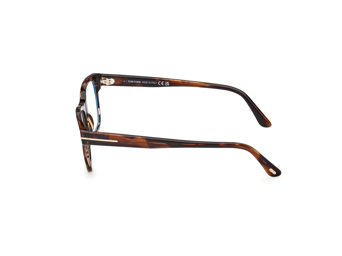 Occhiali da vista tom ford ft6120-b 056 havana square masculino taglia 52mm - Vista dettagliata