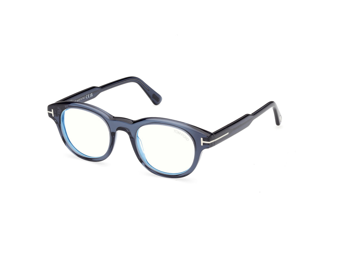 Gafas graduadas tom ford ft6121-b 090 azul round masculino talla 47mm - Vista principal