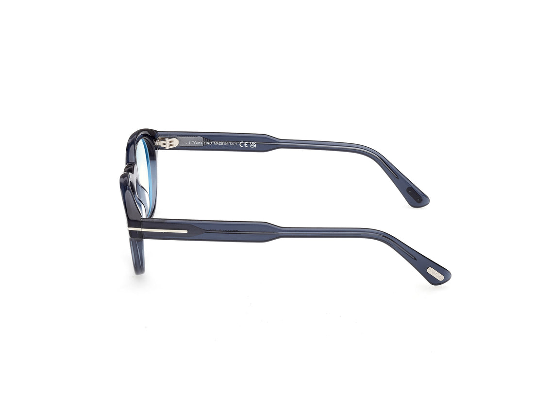 Gafas graduadas tom ford ft6121-b 090 azul round masculino talla 47mm - Vista de detalle
