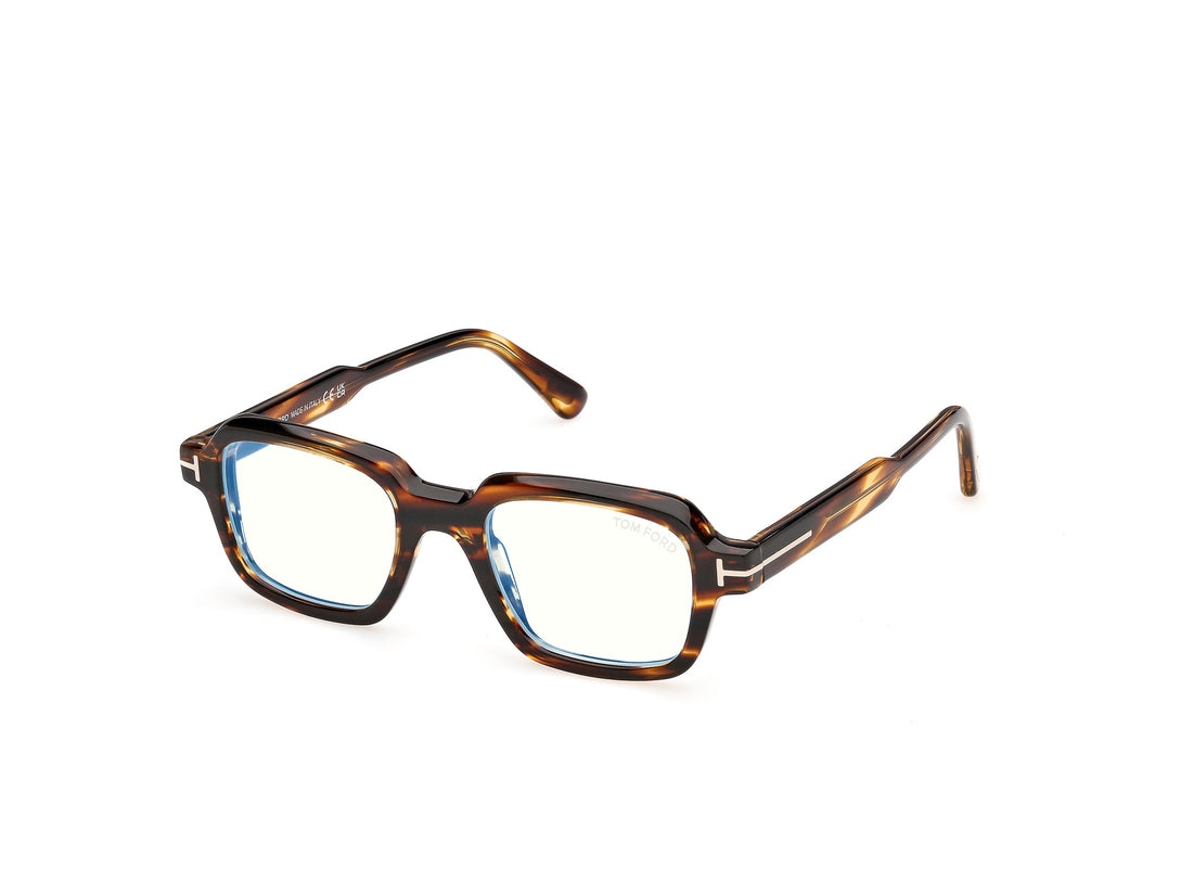 Brillen tom ford ft6123-b 055 havana geometric masculino größe 48mm - Hauptansicht