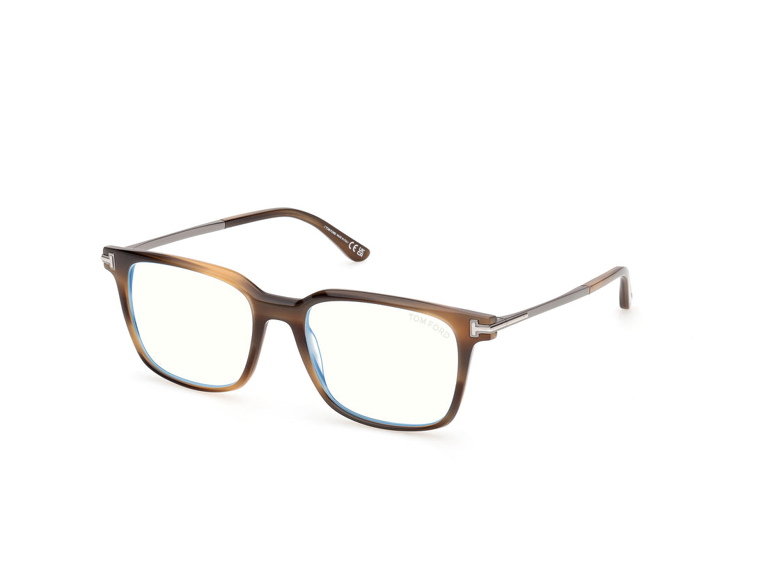 Brillen tom ford ft6124-b 055 havana square masculino größe 53mm - Hauptansicht