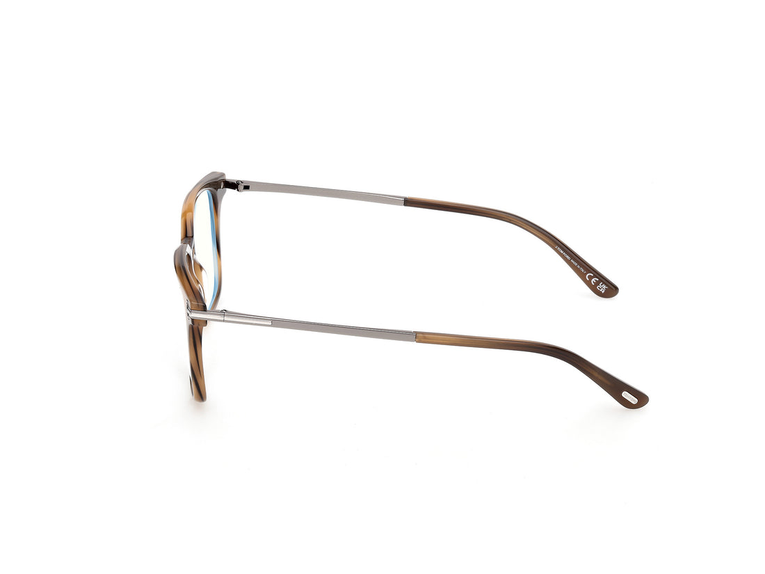 Brillen tom ford ft6124-b 055 havana square masculino größe 53mm - Detailansicht