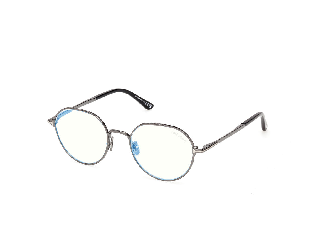 Brillen tom ford ft6127-b 008 plateado round masculino größe 51mm - Hauptansicht