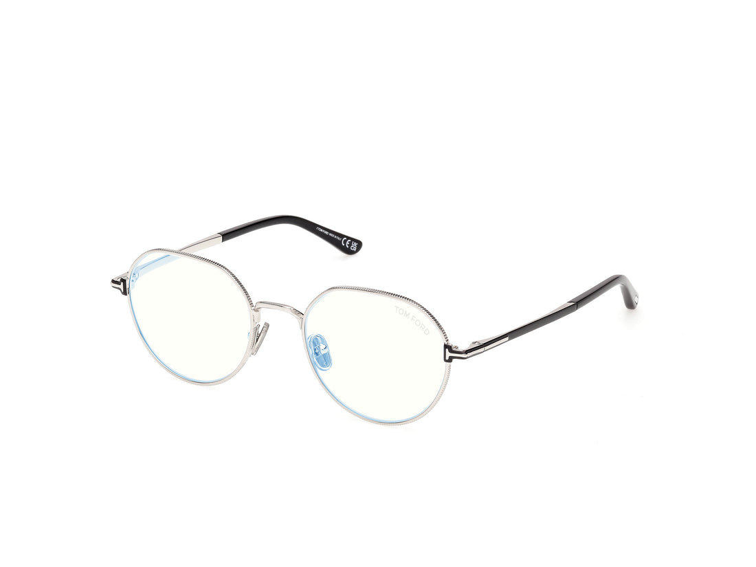 Brillen tom ford ft6127-b 016 plateado round masculino größe 51mm - Hauptansicht