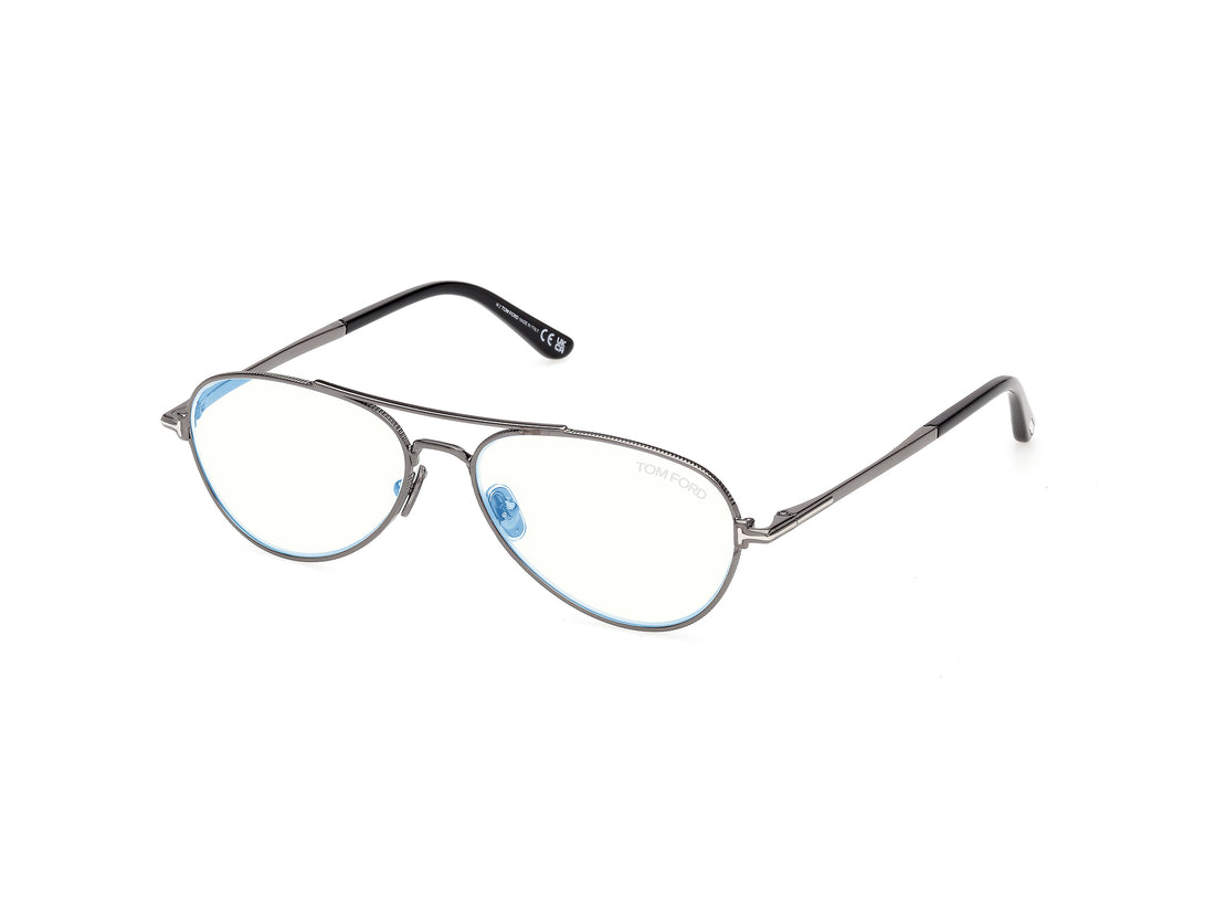 Brillen tom ford ft6128-b 008 plateado pilot masculino größe 56mm - Hauptansicht
