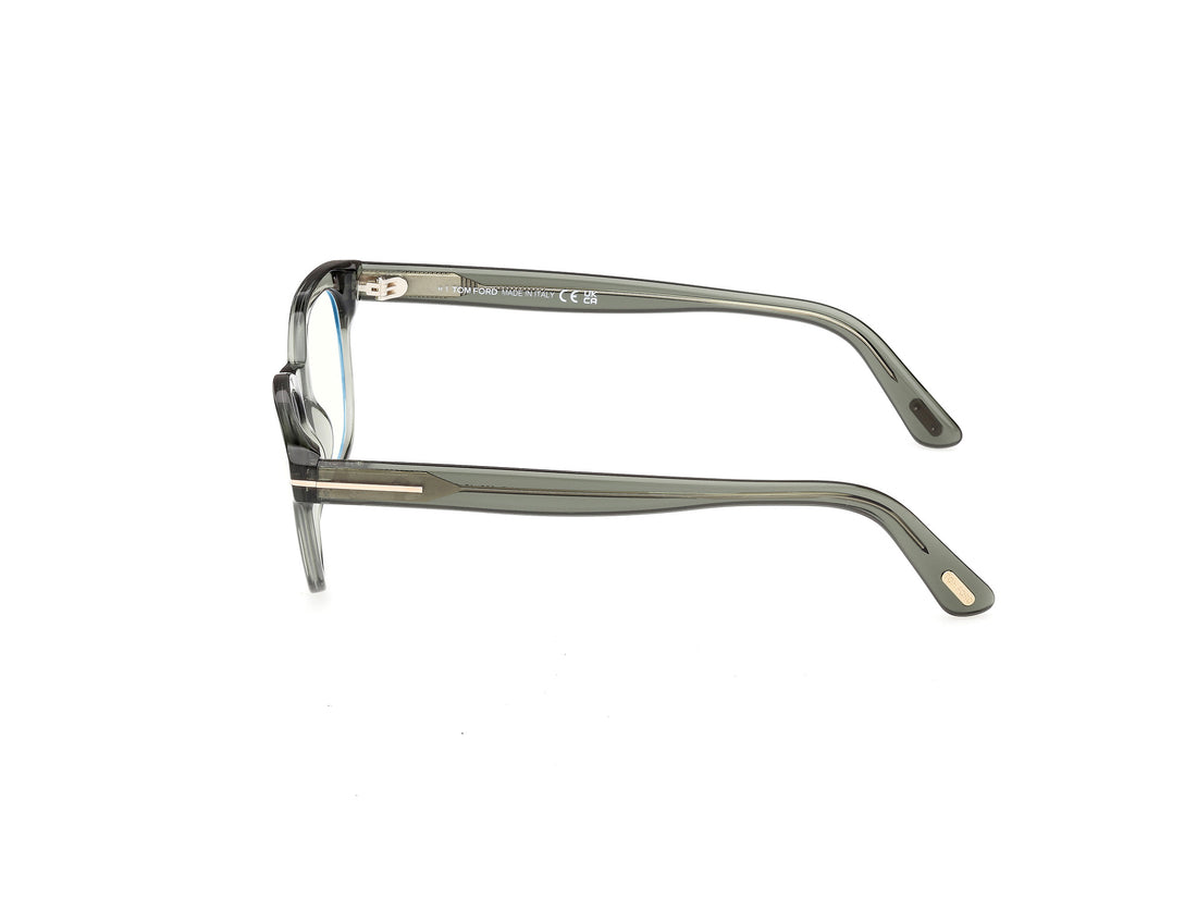 Occhiali da vista tom ford ft6130-b 093 verde square unisex taglia 48mm - Vista dettagliata