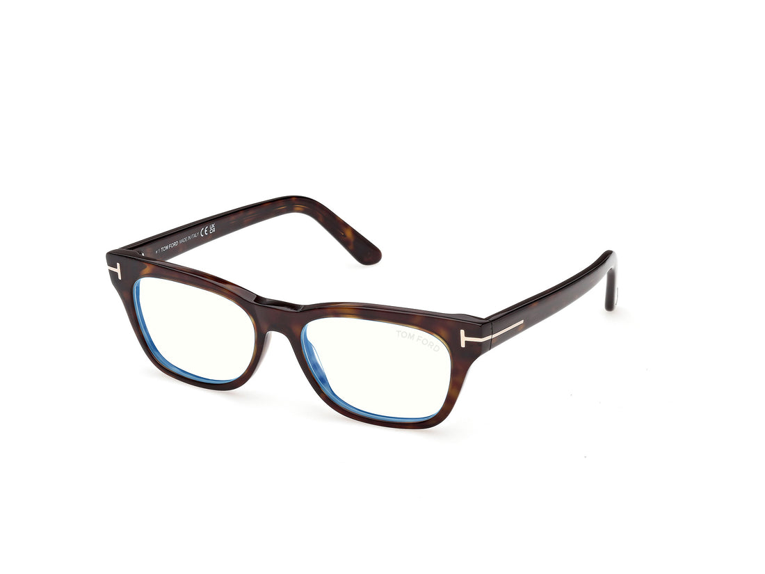 Occhiali da vista tom ford ft6131-b 052 havana rectangular unisex taglia 53mm - Vista principale